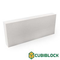 Егорьевские пеноблоки CubiBlock перегородочные 625х75х250, D600