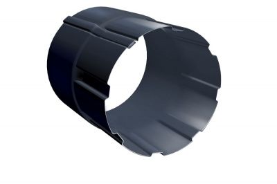 Соединитель трубы Grand Line глянцевый 150/100 RAL 7024 Мокрый асфальт