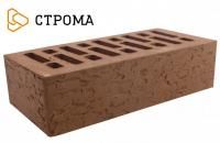 Облицовочный кирпич Строма одинарный 1 НФ Коричневый кора дуба