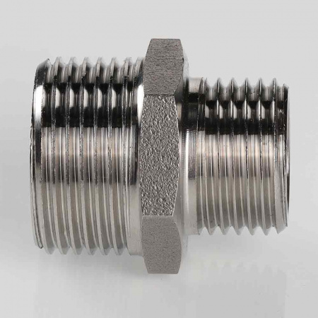 Ниппель переходной из нержавеющей стали Valtec 3/4х1/2"