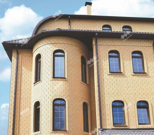 Облицовочный кирпич Железногорский Евро 0,96 НФ Солома гладкий